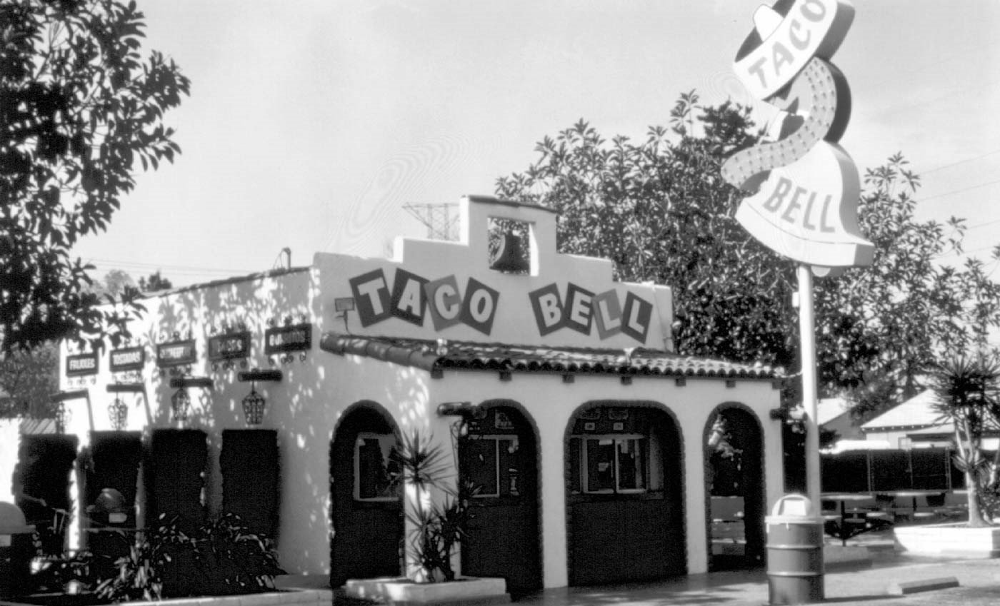 Glen Bell opens his first Taco Bell restaurant in Downey